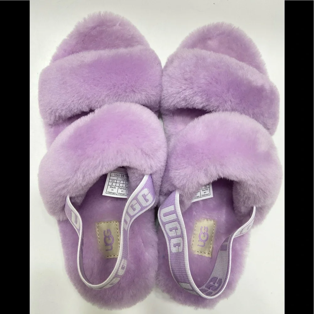 NEW UGG Oh Yeah Plushy Soft Slide Slippers Women's Shoes Sandal_3